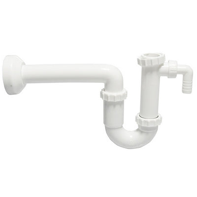 Siphon-Siphon mit Einweg-Waschmaschinenanschluss.