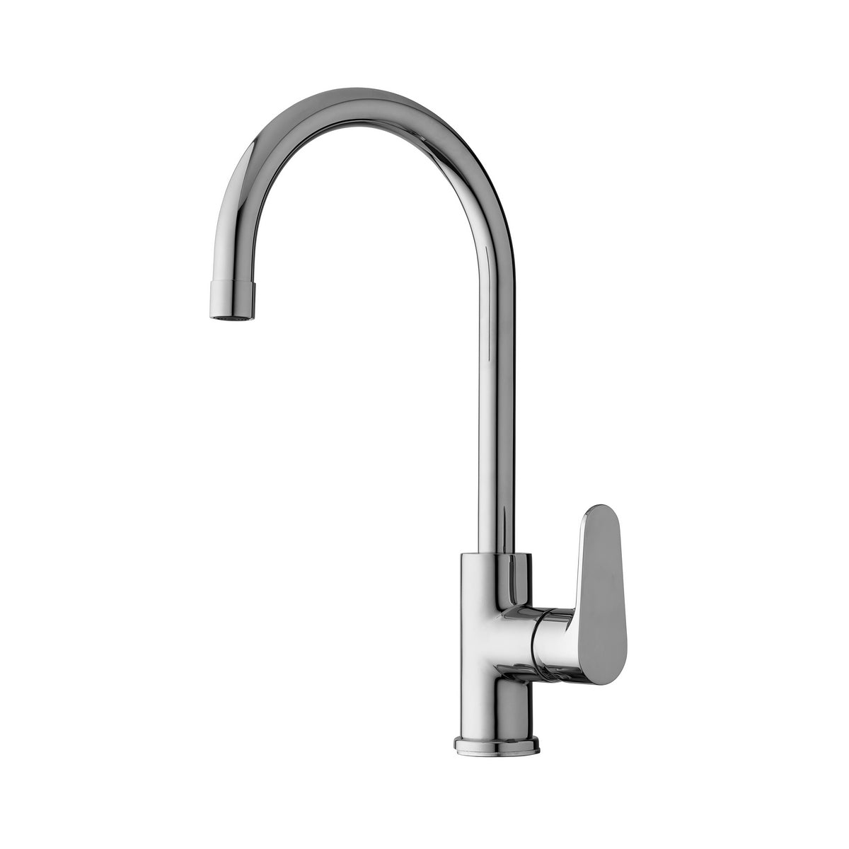 Chrom-Spültischmischer „Green Line“ mit hohem Auslauf