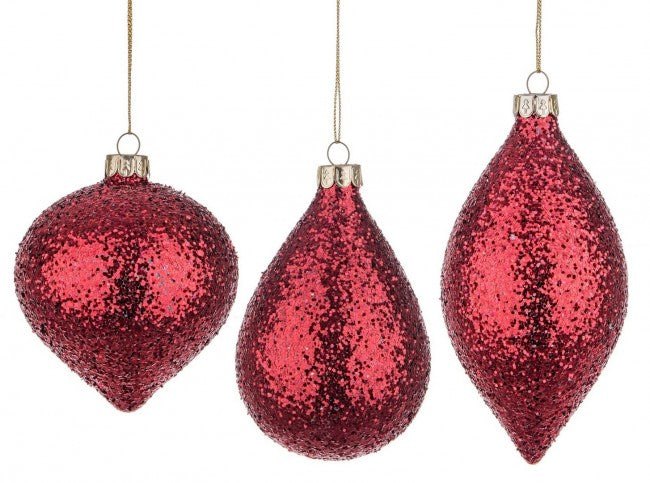 12x VT Lurex Red Ass3 Anhänger