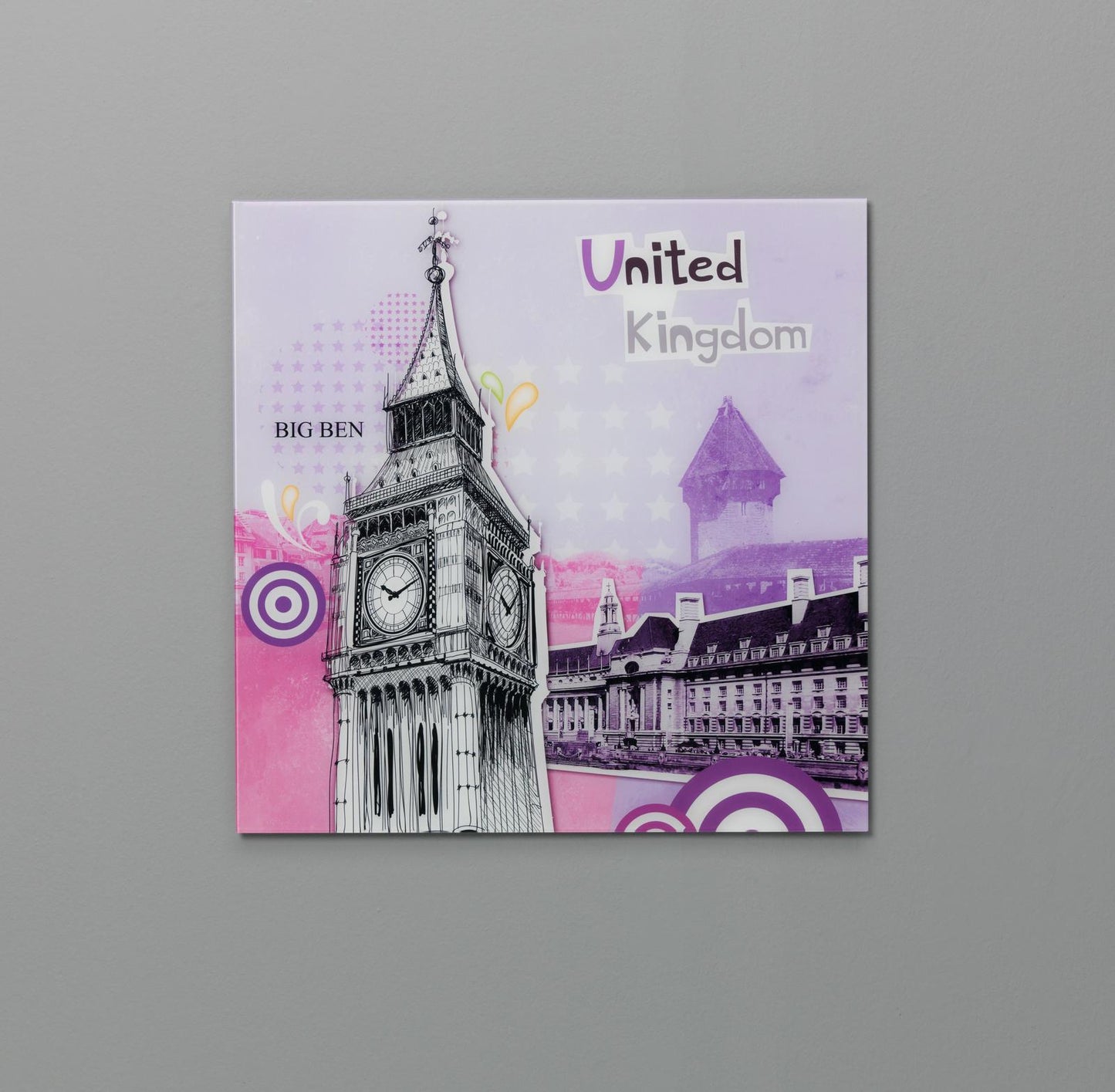 Glasdruck 70x70 cm mit mehrfacher Leinwand