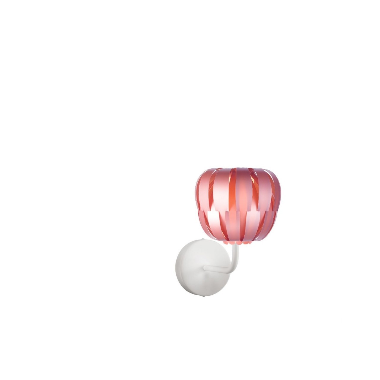 Rosa Metallapplikation aus Metall cm. 19 x 25 x 26h