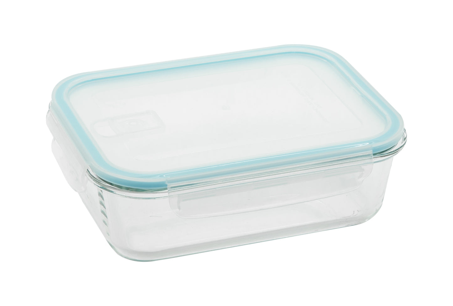 Rechteckiger Behälter mit Deckel und Entlüftung, 1,5 l Glas