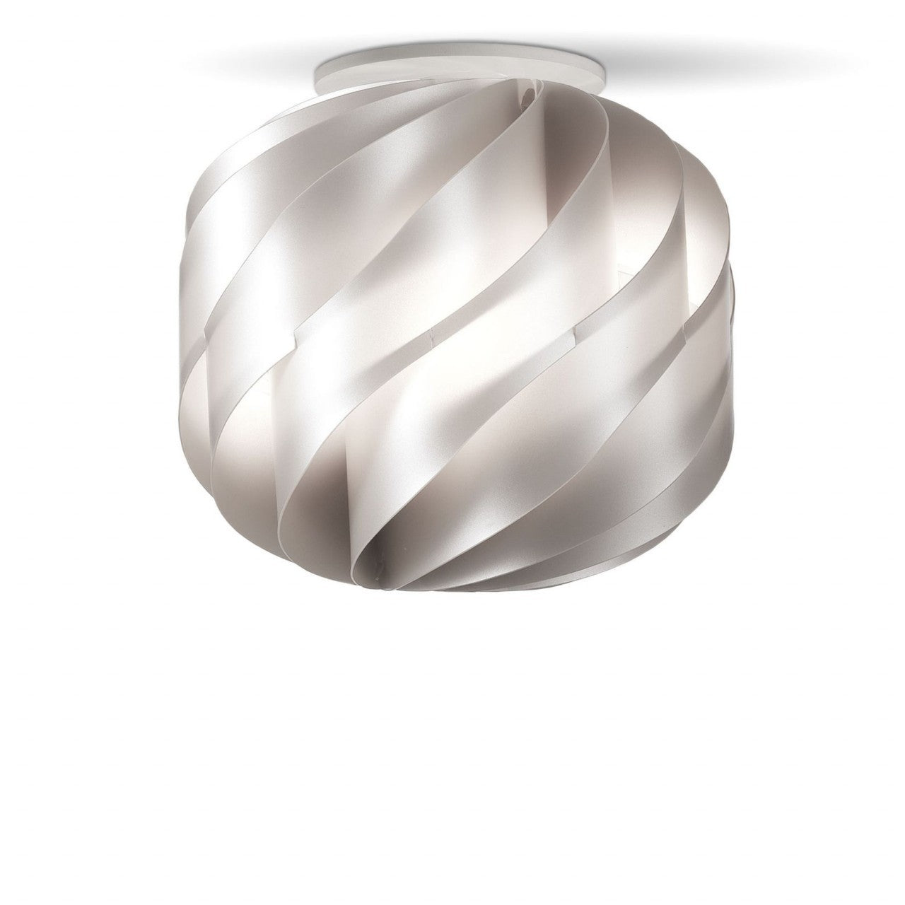 Silberne Deckenleuchte cm. 25 x 24h