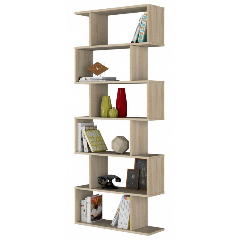 Zerlegtes Bücherregal aus Eichenholz, Designmöbel, 80 x 25 x 192 h cm