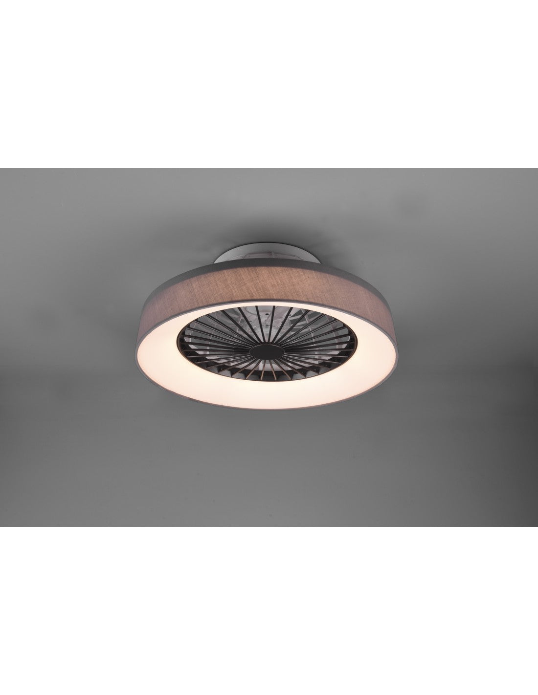 Ventilator Moderno Luce Led 30w Deinable Farsund Grau Trio Lighting