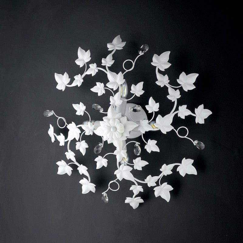 Shabby-Plafoniera shabby, vier Weiße Lichter mit einem Strass cm cm 60,