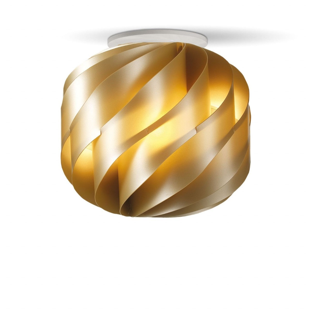 Neu Gold Deckenleuchte cm. 40 x 39h