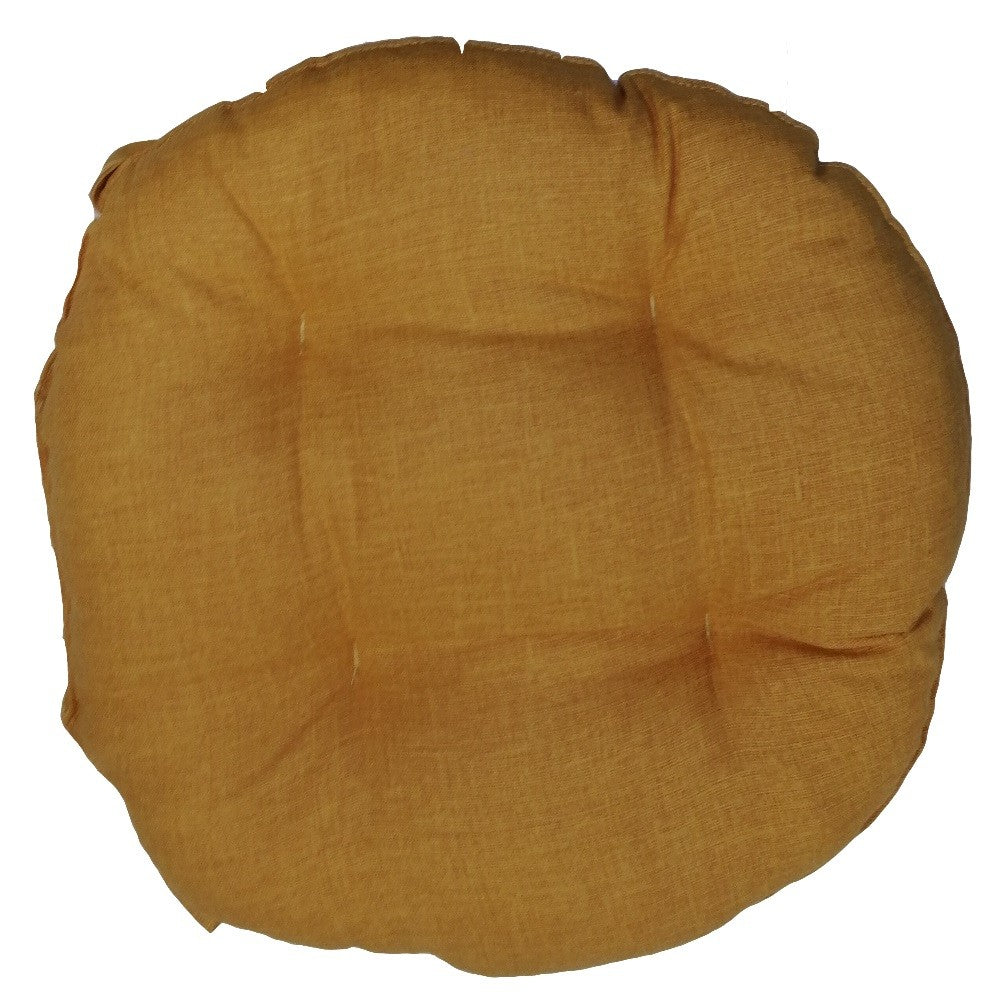 Gelber Stuhlbezug mit runden Kanten