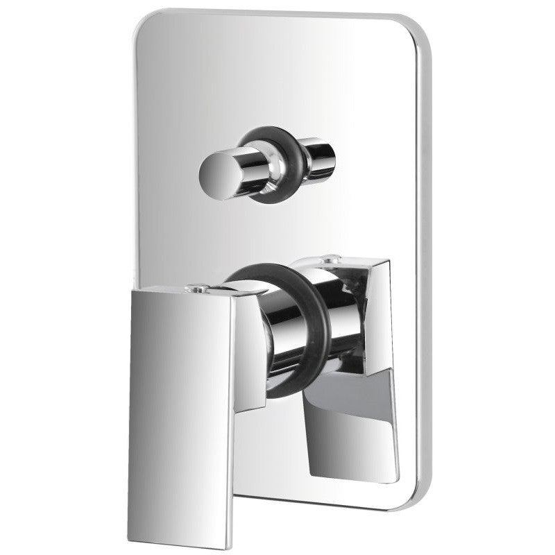 Einbau-Brausemischer aus Stahl der QUATRA-Serie