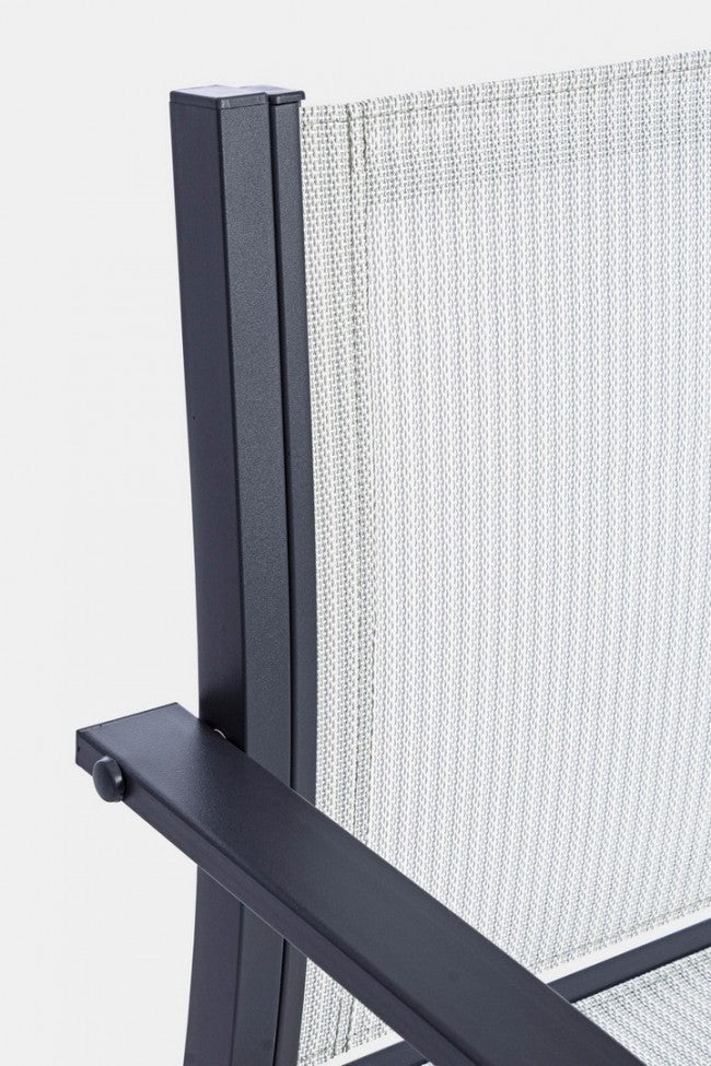 Set 3 Gartenteile aus Metall, Anthrazit-Auri