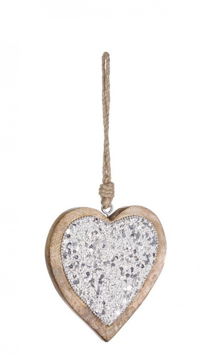 6x Silber Herz Fraser Anhänger s