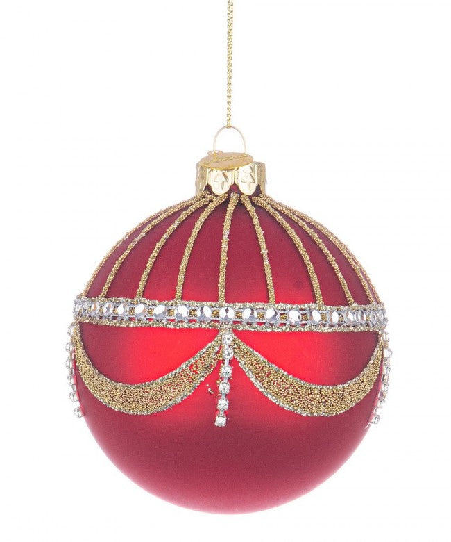 12x Kugel VT Glyl Red D80