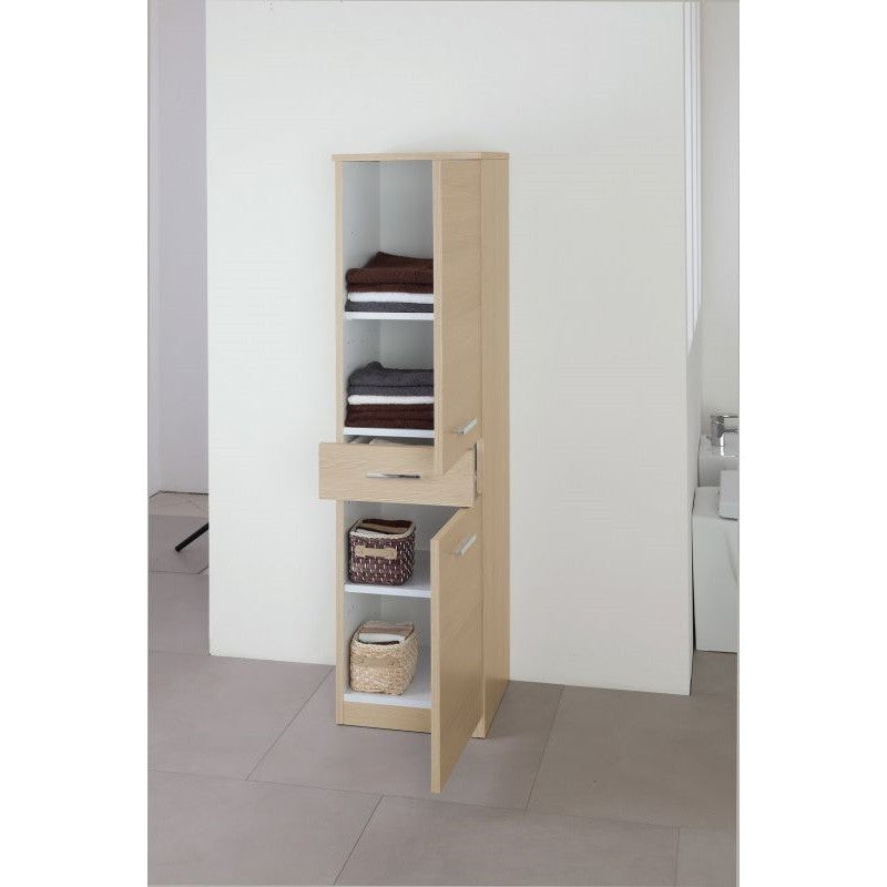Lärchentuchregal Schrank zwei Türen und eine Schublade 35x35x h148,5 cm