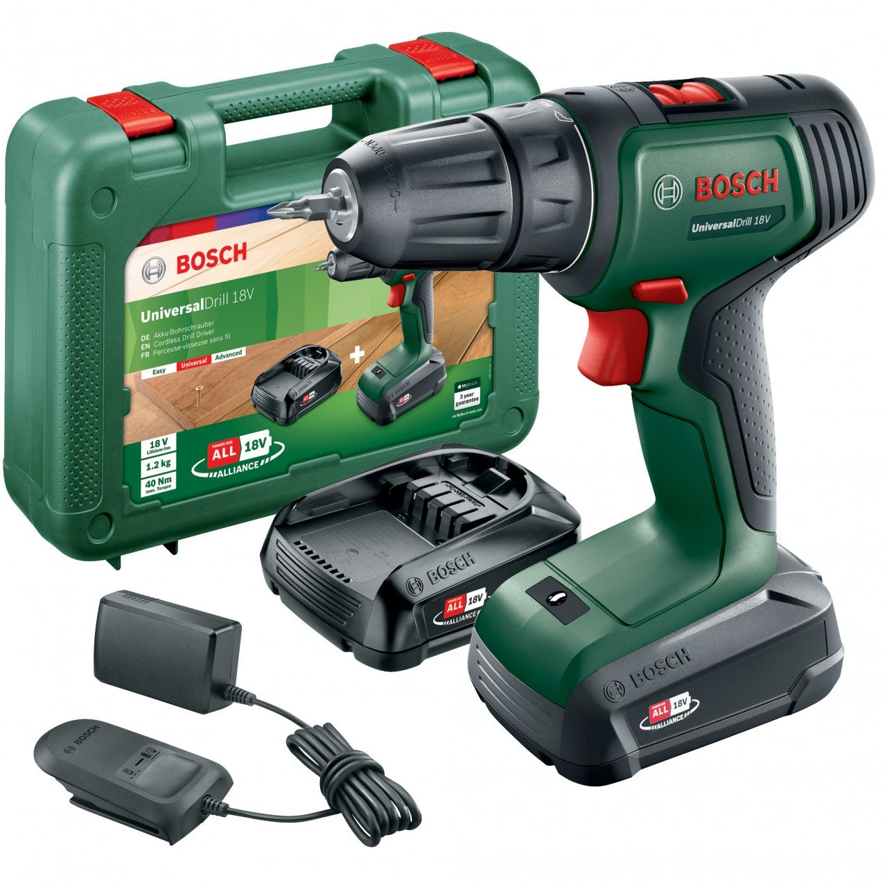 Bohrer Bosch 18 V mit 2 Batterien