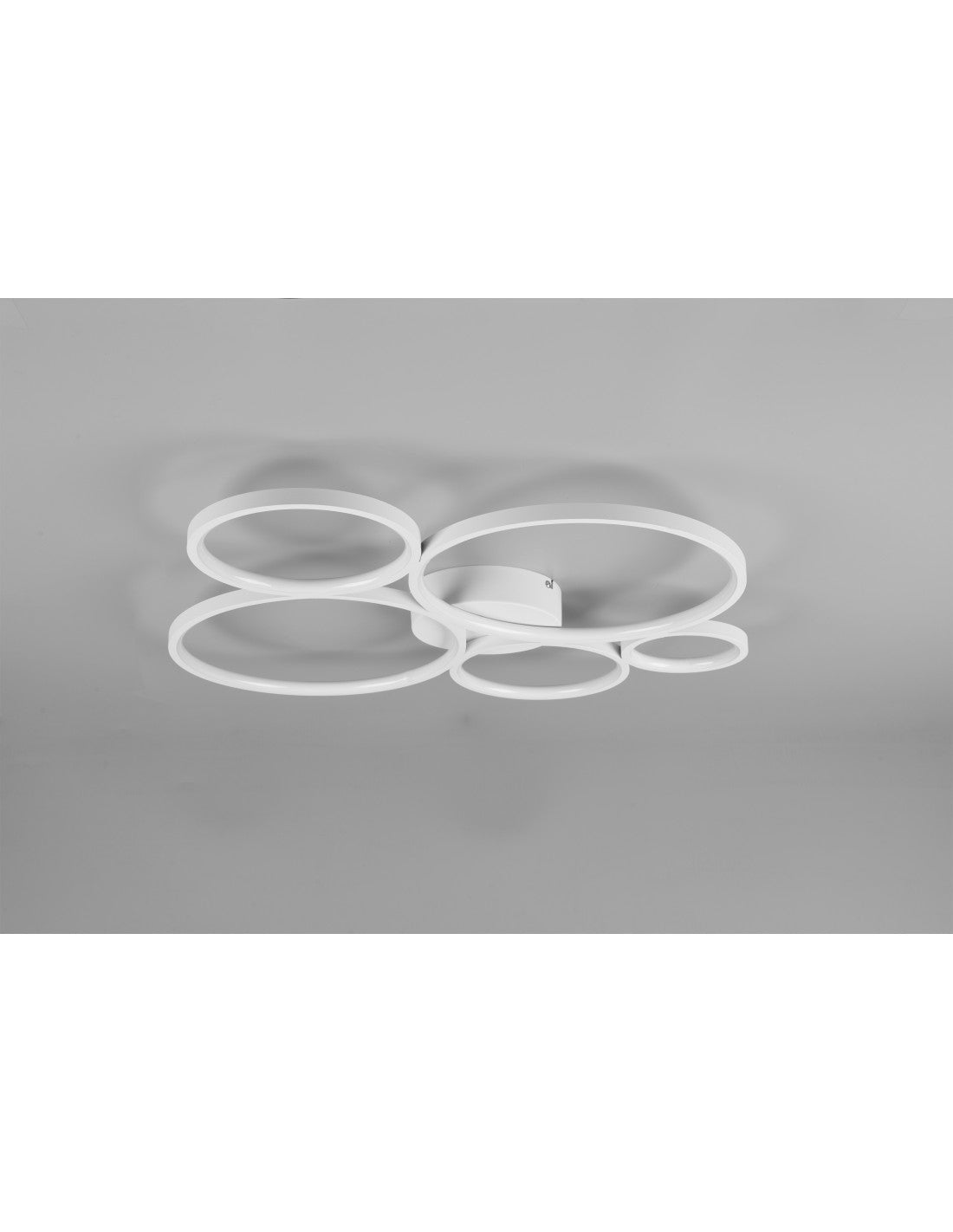 Plafoniera Rondo 5 Cerchi Le Deinbare Bianco L59 cm Trio Lighting