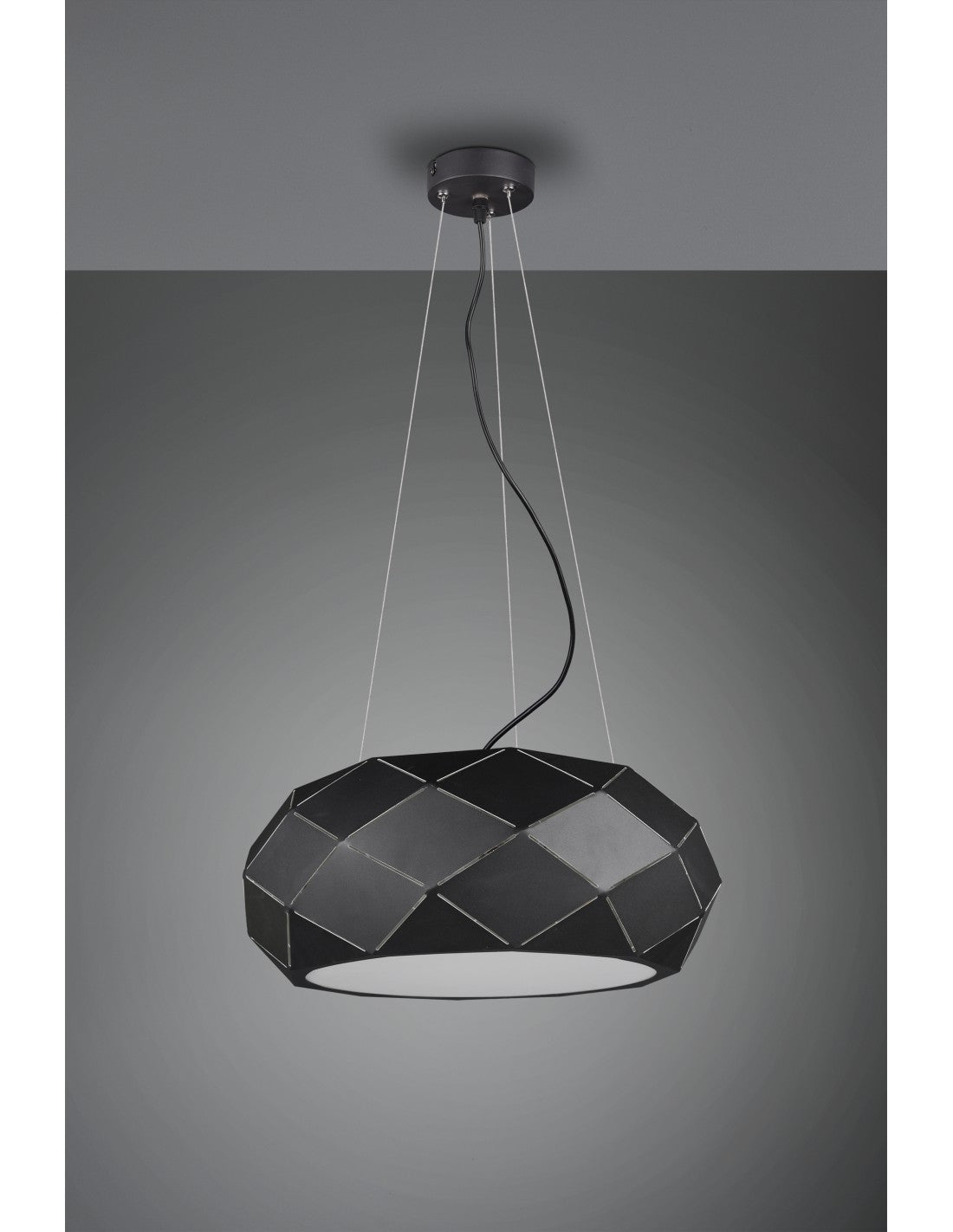 Pendelleuchte 3xE27 Zandor Schwarz Ø50 cm Trio-Beleuchtung