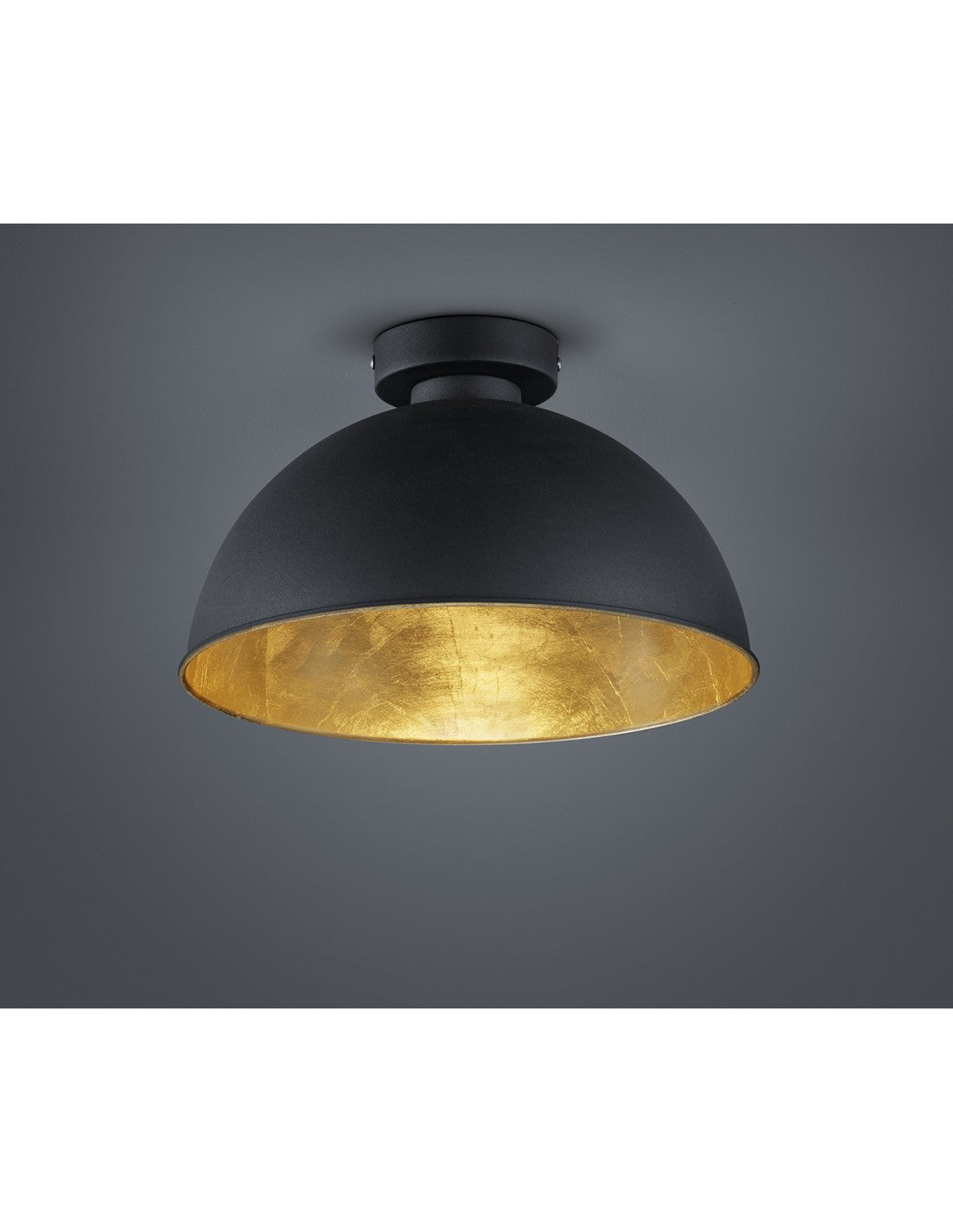 Jimmy Dome Deckenleuchte 1xE27 Schwarz und Gold Ø31 cm Trio Lighting