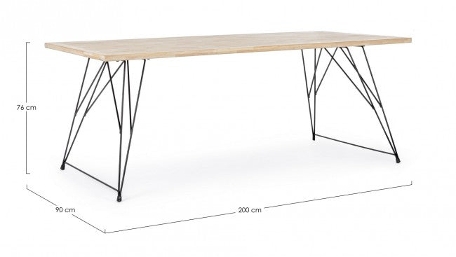 Industrial-Design Industrial-Holz DISTRICT 200x90x h76 cm