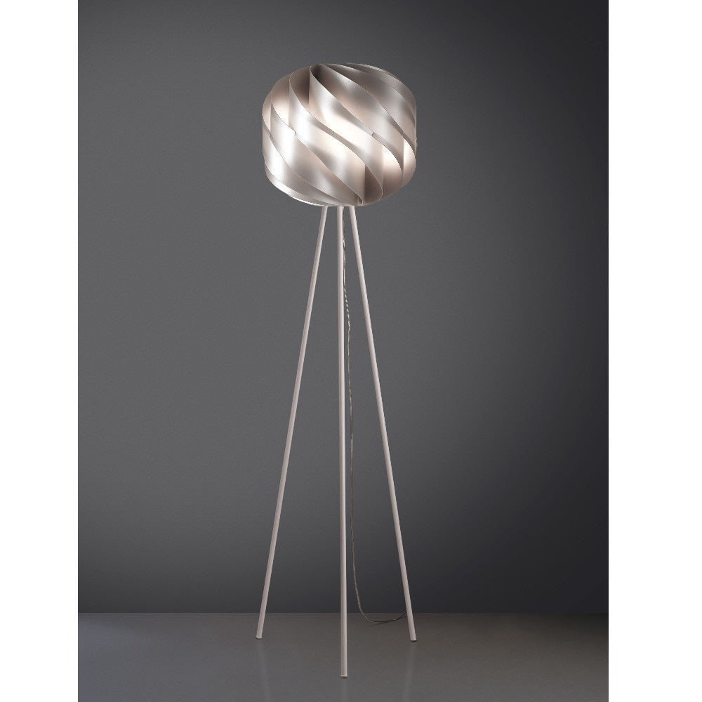 Silber Metall Stativ Stehlampe Cm. 40 x 163 h