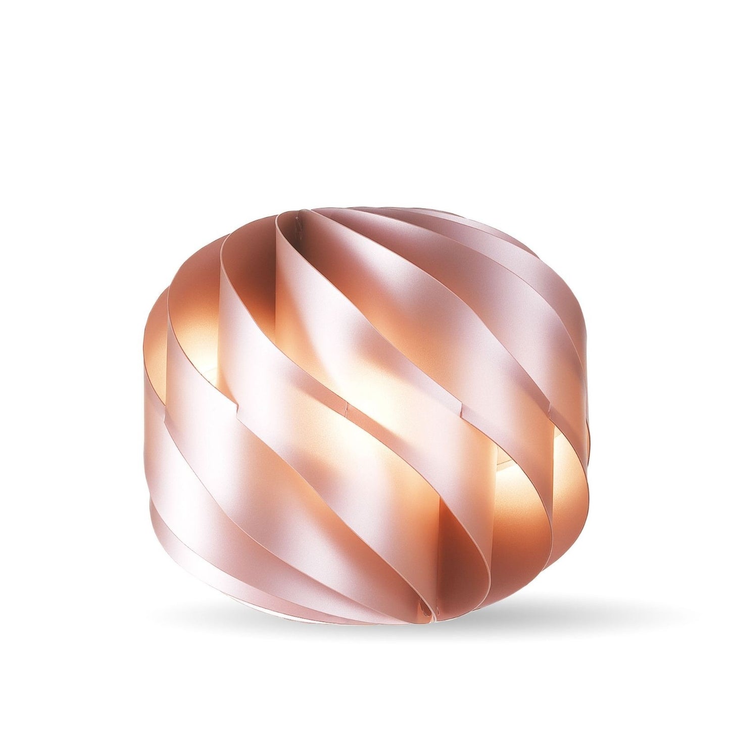 Rosa Tischlampe aus Metall Cm. 25 x 23h