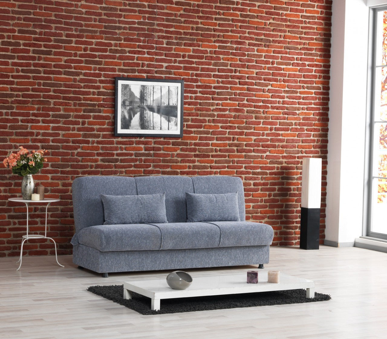 Prontoletto Gemütliches graues Sofa