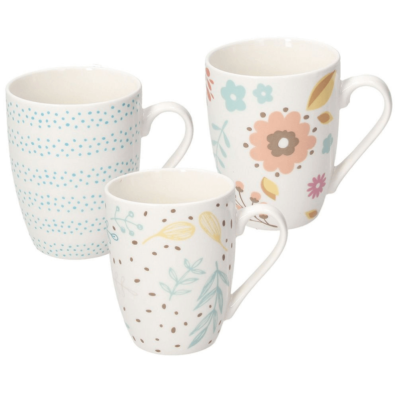 Becher New Bone China 350 Cc New Bone China Botanical