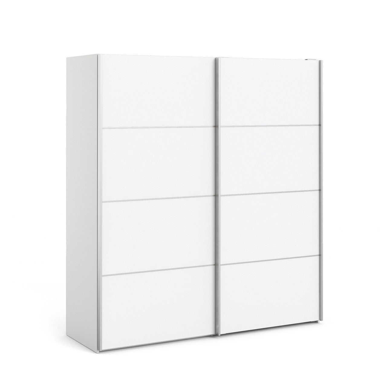 Kleiderschrank-Set „Verona“ für Schlafzimmer in Weiß mit Schiebetüren