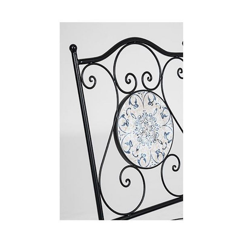 Bizzotto Erice Outdoor-Set aus Stahl und Keramik 3-teilig