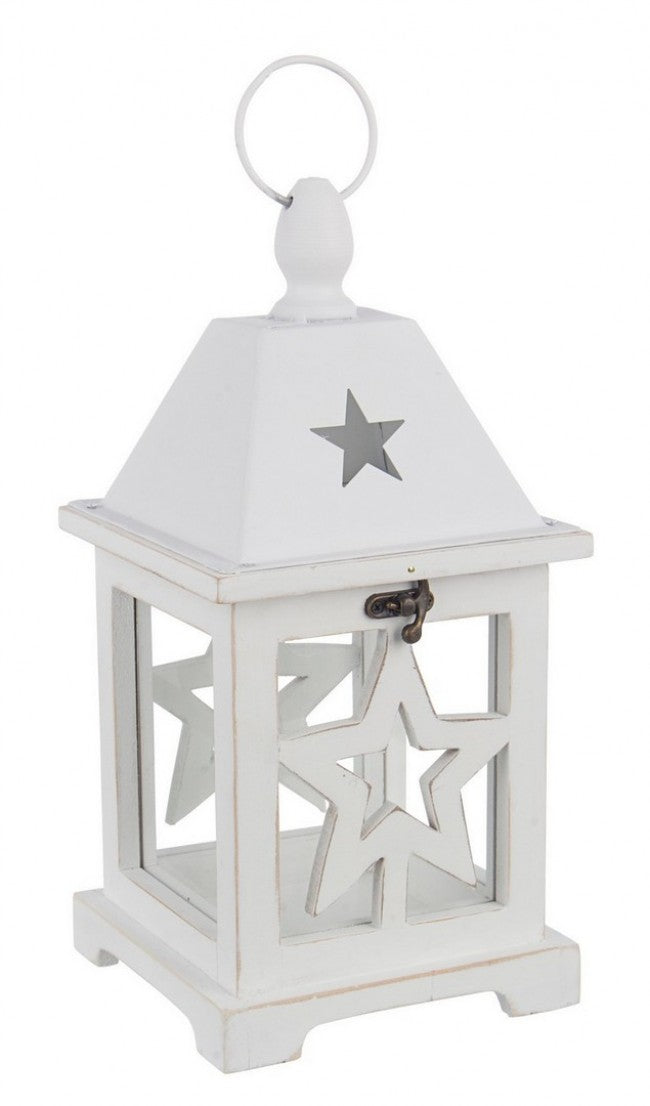 8x Alinka Wood White Lantern C.