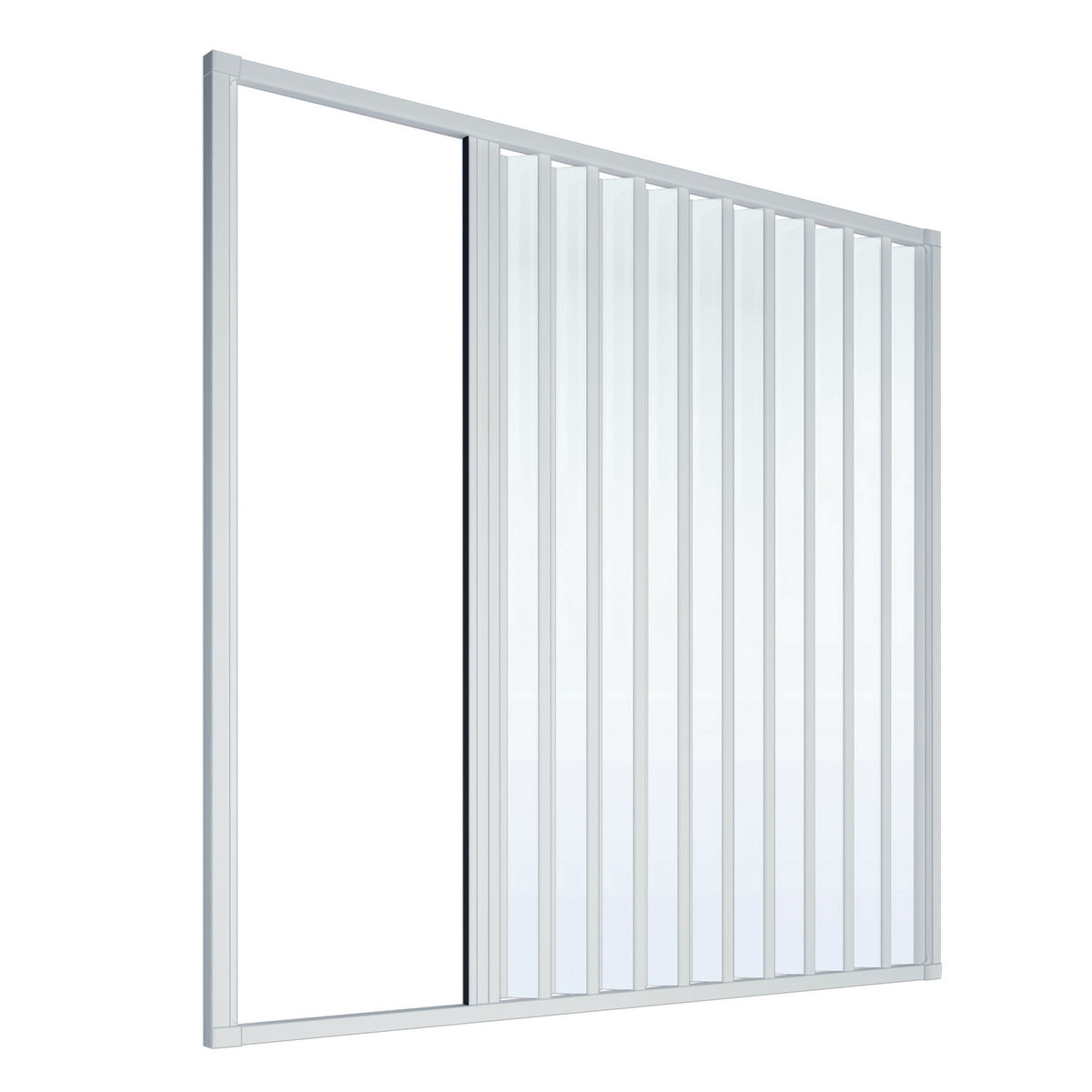 Reduzierbare Faltenbalgbadewanne 1 Seite 170-140 cm