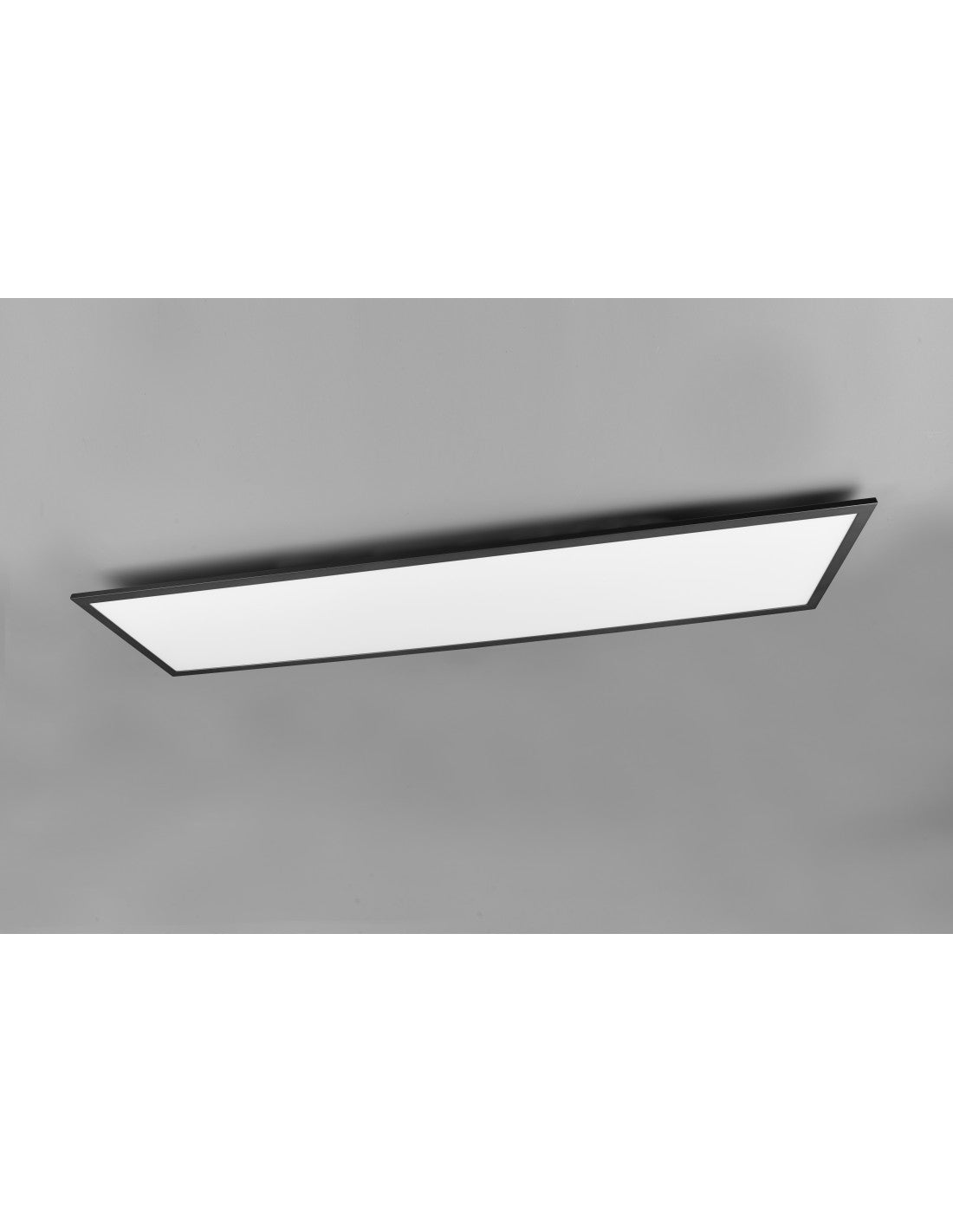 Moderne rechteckige LED-Deckenleuchte Gamma Black Trio Lighting