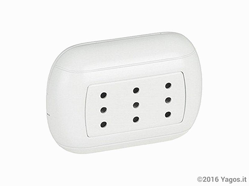 Untere Triplex 2P + T 10A Bianca in Forma di Oes