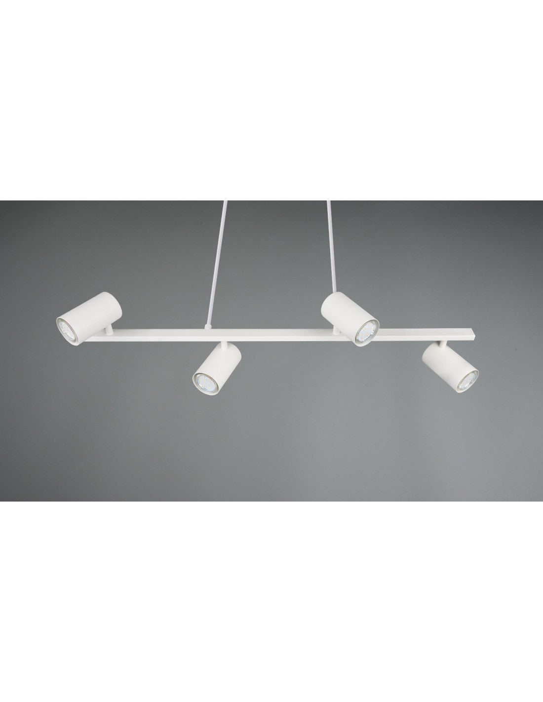 Weiße Aufhängung mit 4 verstellbaren GU10-Strahlern Marley Trio Lighting