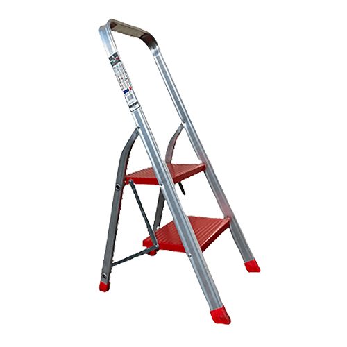 Teos Aluminiumhocker – 2 Stufen