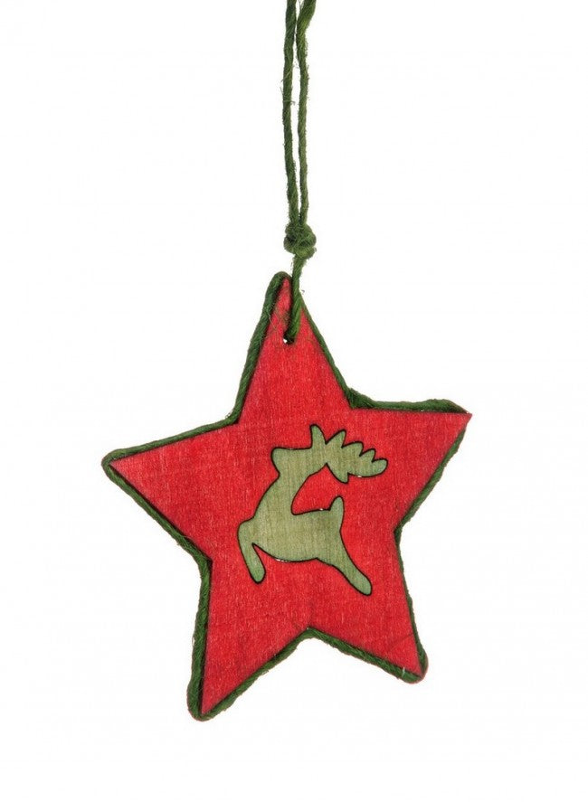 12x Bormio Pendaglio Stella Renna s