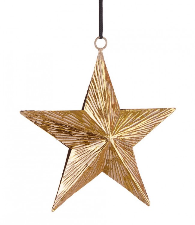 6x Anhänger Komal Stella Oro 15x15h