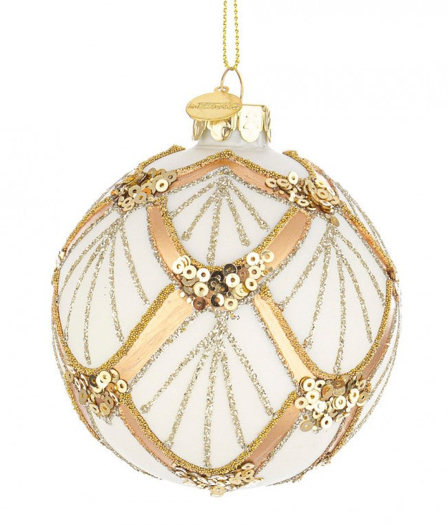 12x Kugel VT Lux Weißgold