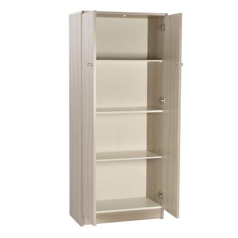 Mehrzweckschrank mit zwei Türen in Light Olmo 62x34x h147 cm