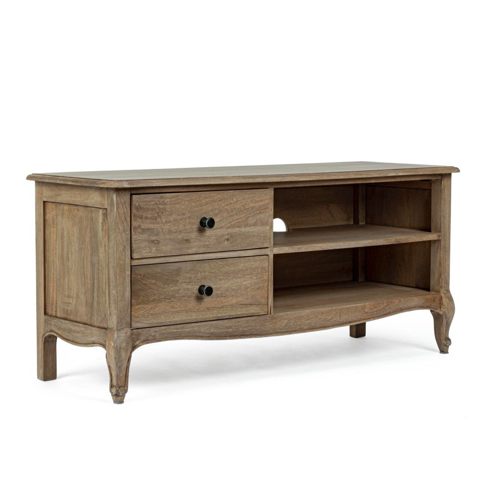 TV-Schrank aus Holz im klassischen Stil mit 2 Schubladen