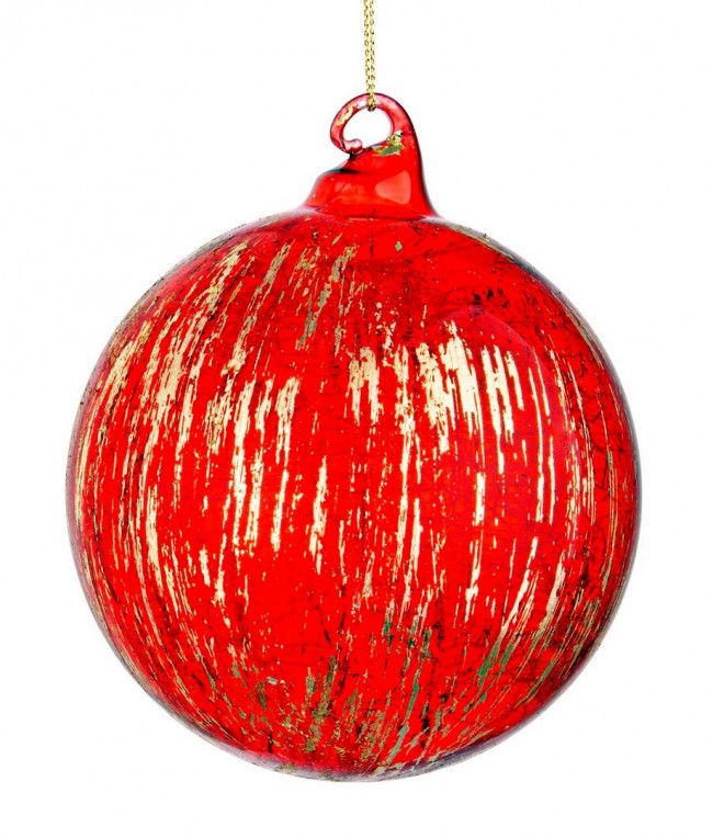 8x Kugel vt leuchtend rot