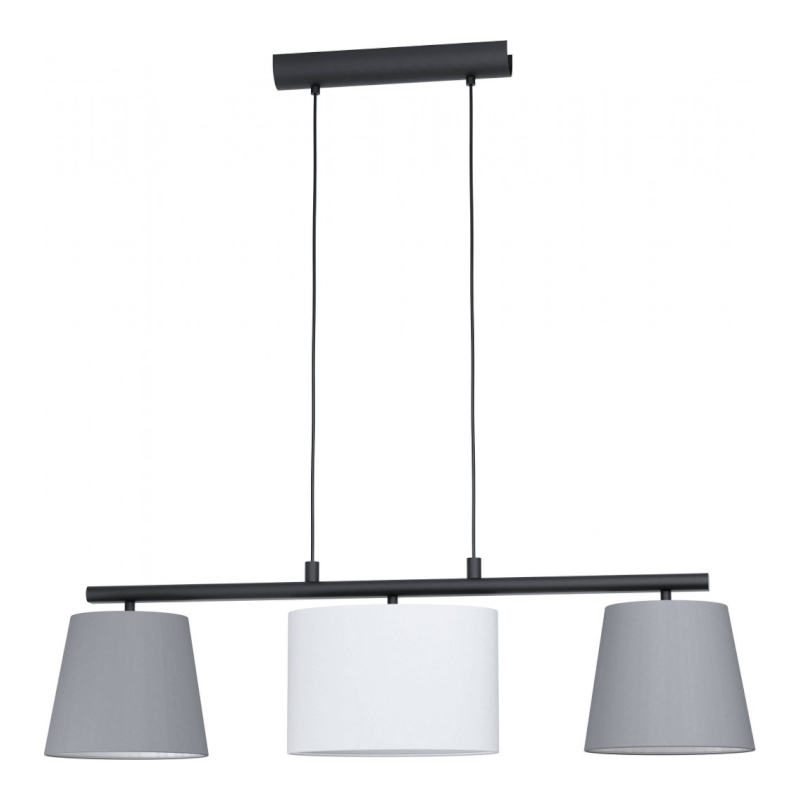 Almeida 3Xe14 Hängelampenschirme, sortierter mehrfarbiger Stoff, L86 cm, Eglo