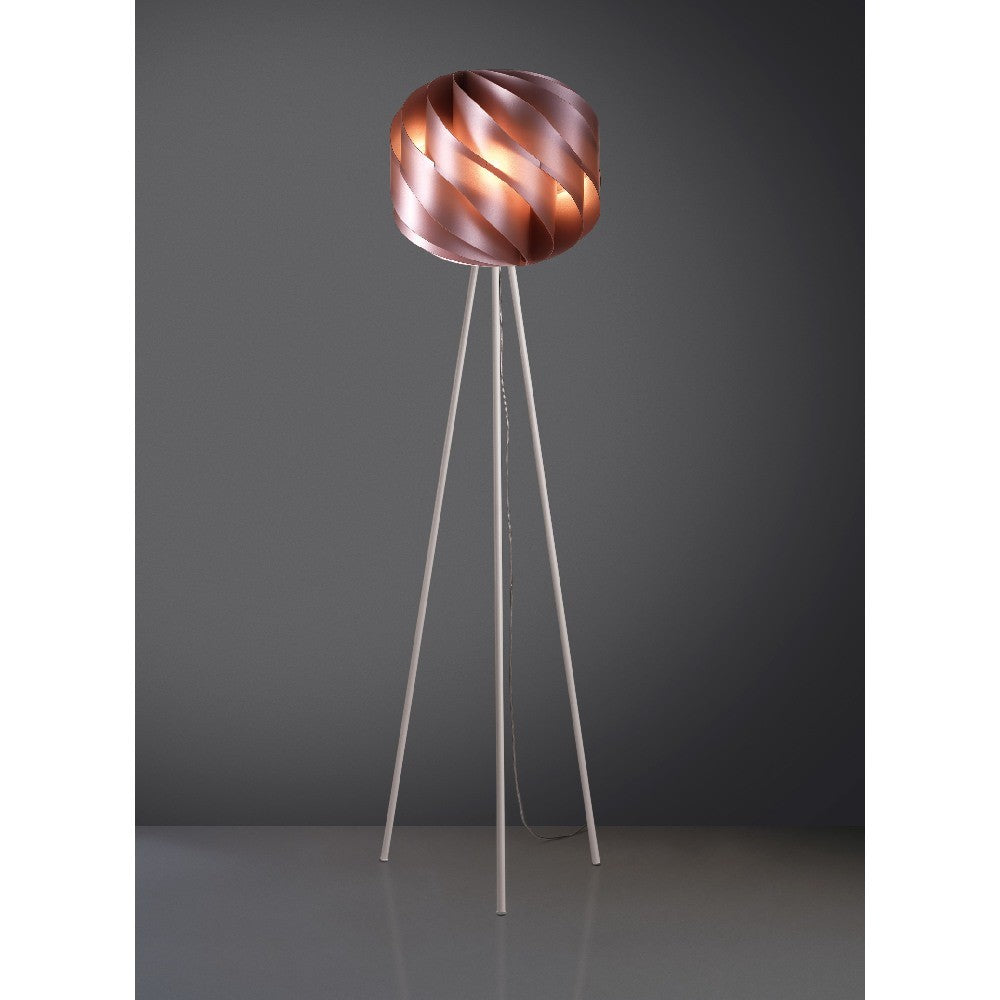 Rosa Metall Stativ Lampe in Metall Cm. 40 x 163 h