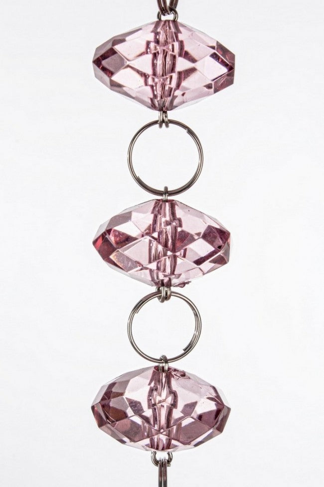 6x String Cra-Goccia Scuro 180 Kristalle