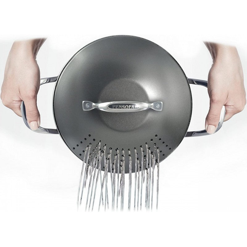 BioStone 5 Liter Aluminiumtopf Durchmesser 20 cm mit Abtropfdeckel