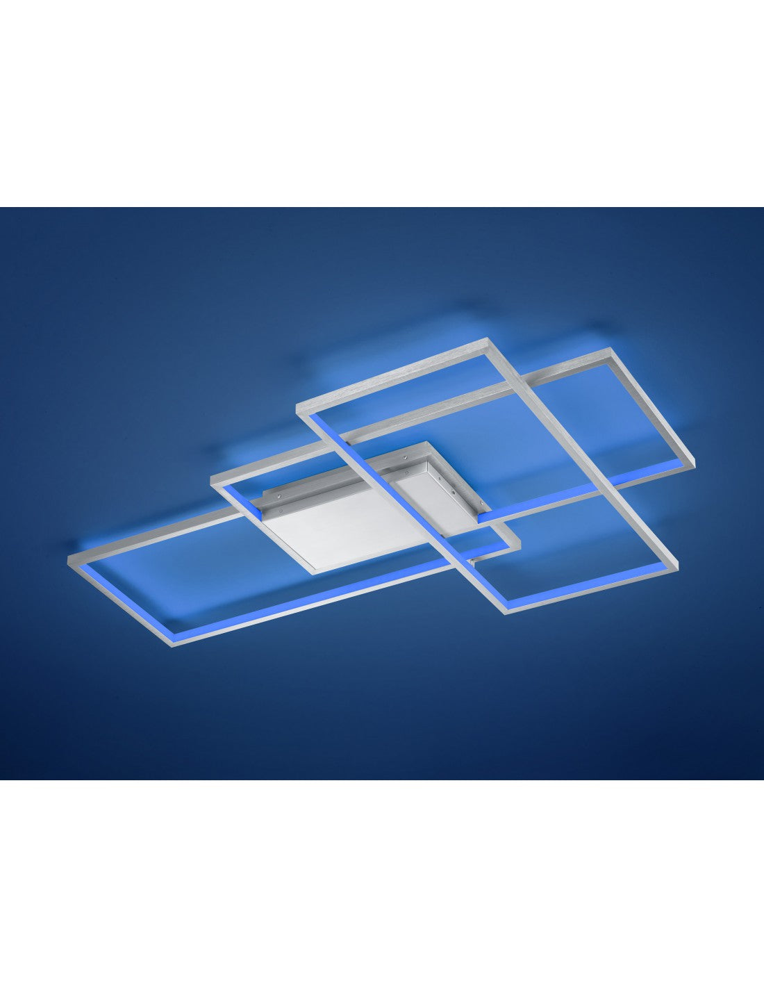 Plafoniera Led Thiago 3 Rechtecke L114 cm Nichel Trio Lighting