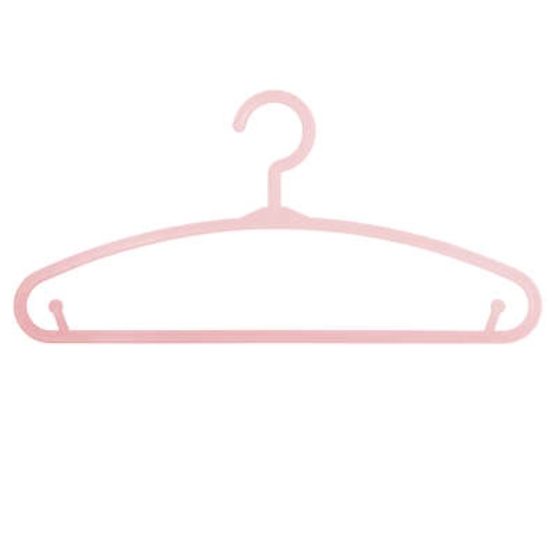 Set mit 6 rosa Kleiderbügeln