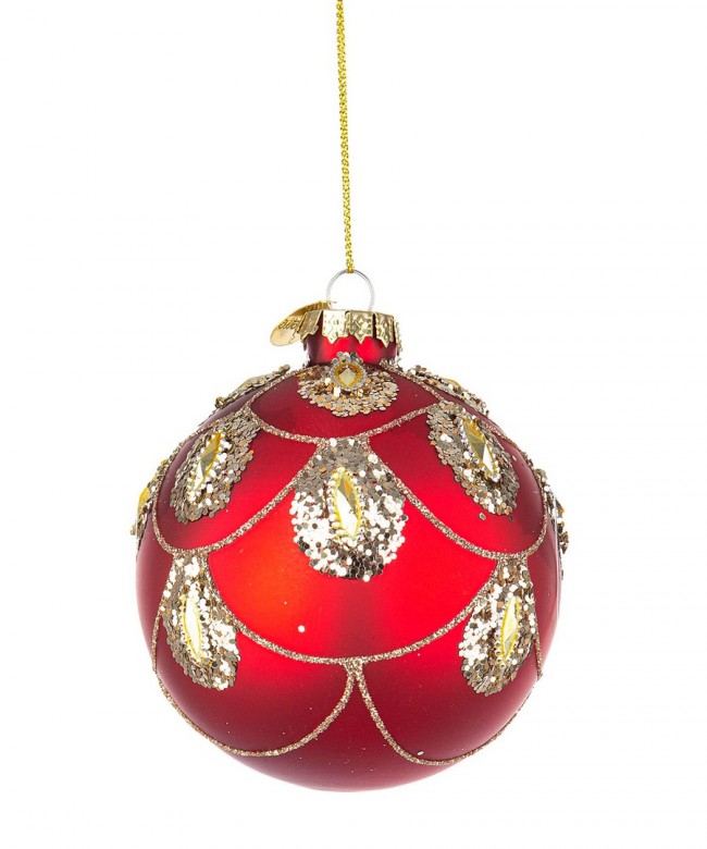 12x Sphere Vt Dekor rot D80