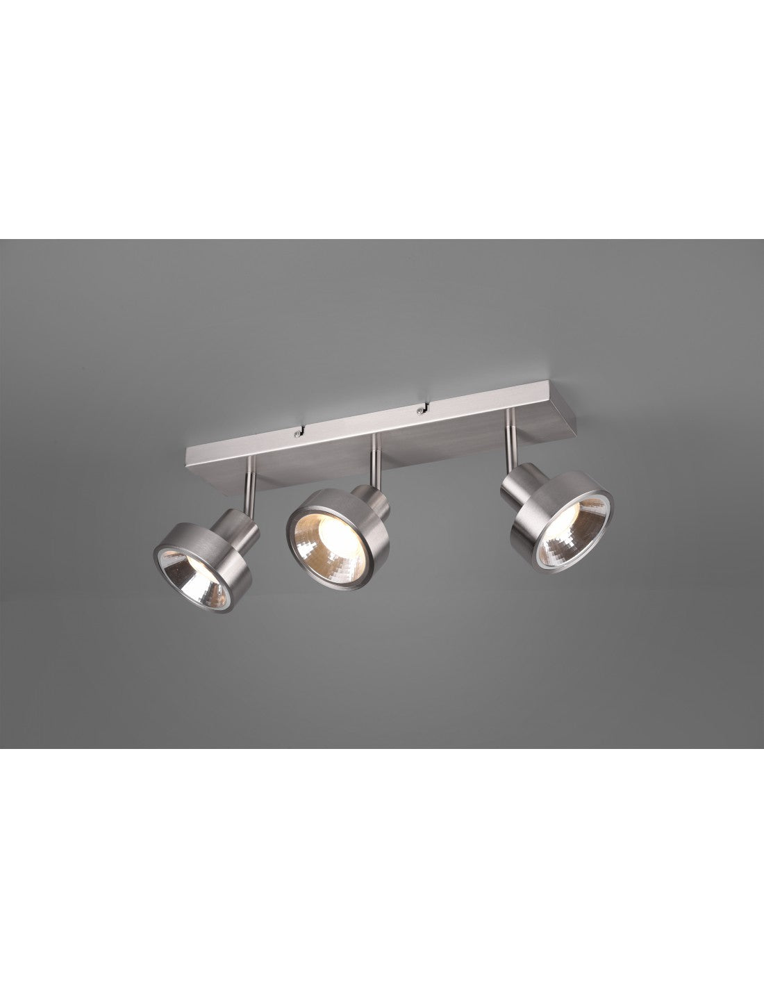 Plafoniera Soffito 3 Spot Orientable Leon Nichel Trio Lighting