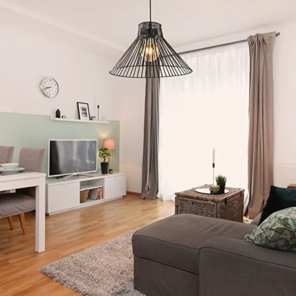 Pendelleuchte Panama MDL4135 metallischer Draht schwarz