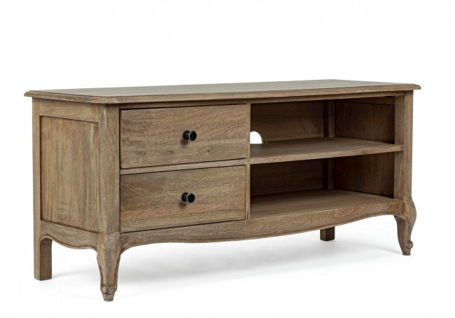 TV-Schrank aus Holz im klassischen Stil mit 2 Schubladen